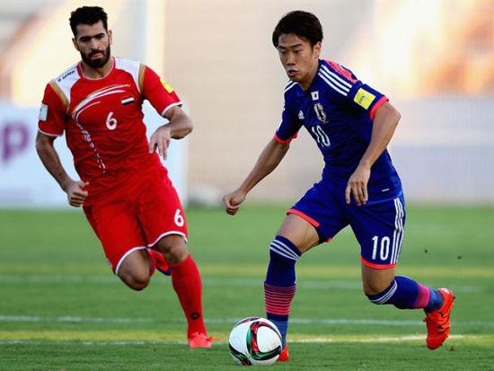 日本队5球轻取叙利亚的相关图片